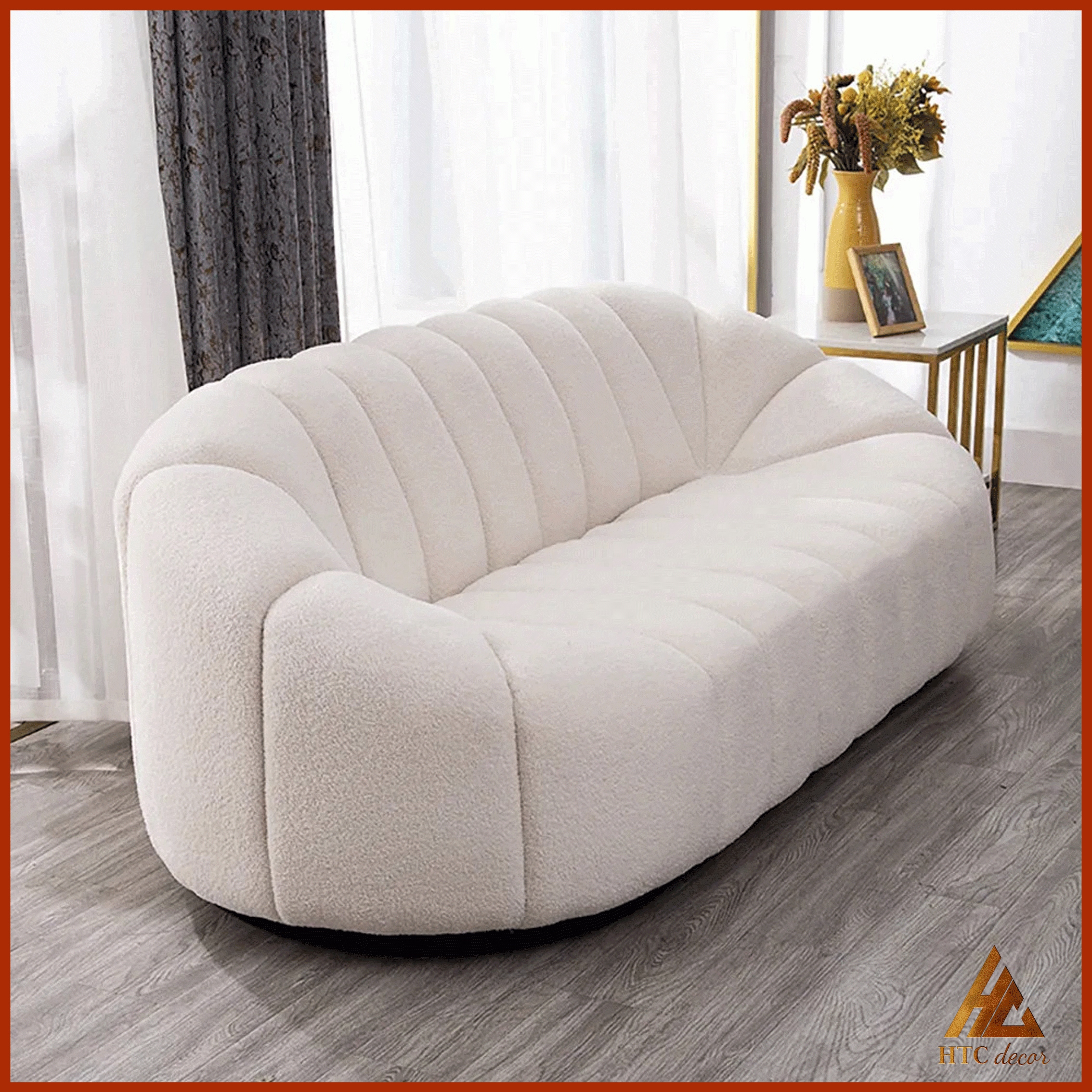 Ghế Sofa Băng Cloud Vải Lông Cừu